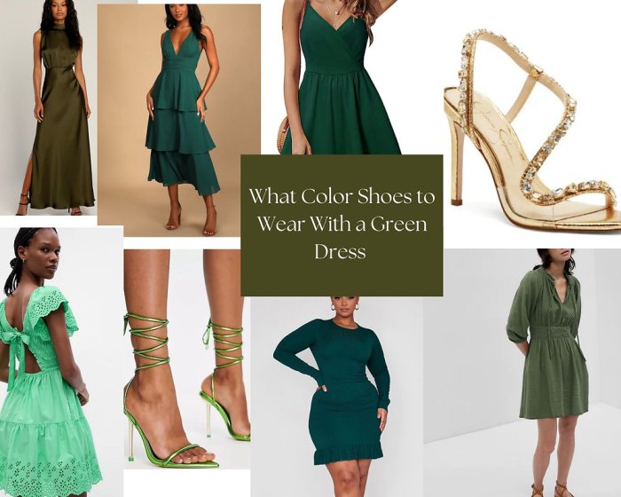 Best color shoes for green dress