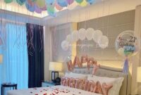 How to decorate birthday room with balloons