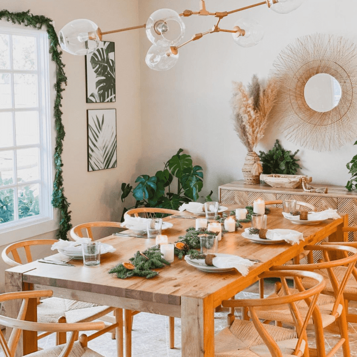 How to decorate a bohemian dining room