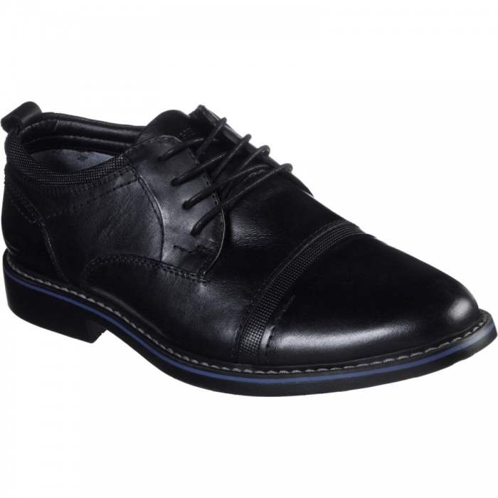 Skechers mens black dress shoes