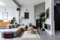 How to decorate a room with concrete floor